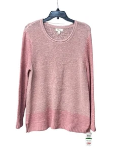 Style & Co Acrylic/Nylon Knit Sweater, Hibiscus/ French Tulip, Sz. XL - Picture 1 of 11