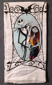 One Nightmare Before Christmas Jack & Sally with Spiderwebs Küchentuch *NEU* - Bild 1 von 1