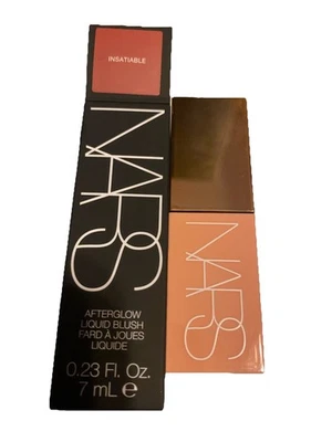 Rubor líquido Nars Afterglow INSACIABLE - tamaño completo 0,23 OZ / 7ml Foto 1 de 3