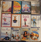 12 Stability balance ball workout DVD lot Simply Core Secrets Gaiam Fitball home
