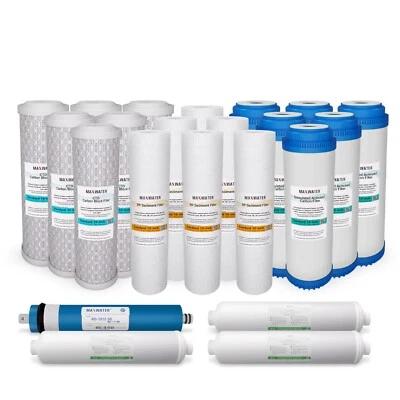  3 Year Supply Reverse Osmosis Drinking Water Filters 22 PCS Sediment GAC Carbon - Image 1 of 4