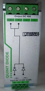 Módulo de alimentación de quinto diodo de contacto Phoenix/12-24dc/2x20/1x40 2320157 - Imagen 1 de 5