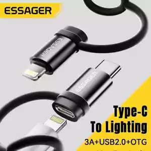 Type C To Lighting and Lighting To Type C For iPhone OTG Adapters Fast Charging - Picture 1 of 11