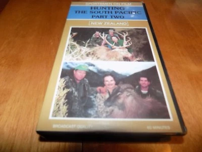 HUNTING THE SOUTH PACIFIC PART TWO NEW ZEALAND Red Stag Sika Deer Tahr VHS TAPE - Image 1 of 3