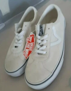 NEW VANS OFF THE WALL SKATE SHOES SUEDE BEIGE MEN'S SIZE 9 WOMEN'S SIZE 10.5 - Bild 1 von 2