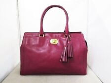 COACH  Legacy Carryall One Shoulder Bag Leather Serial engraved Authentic 25365