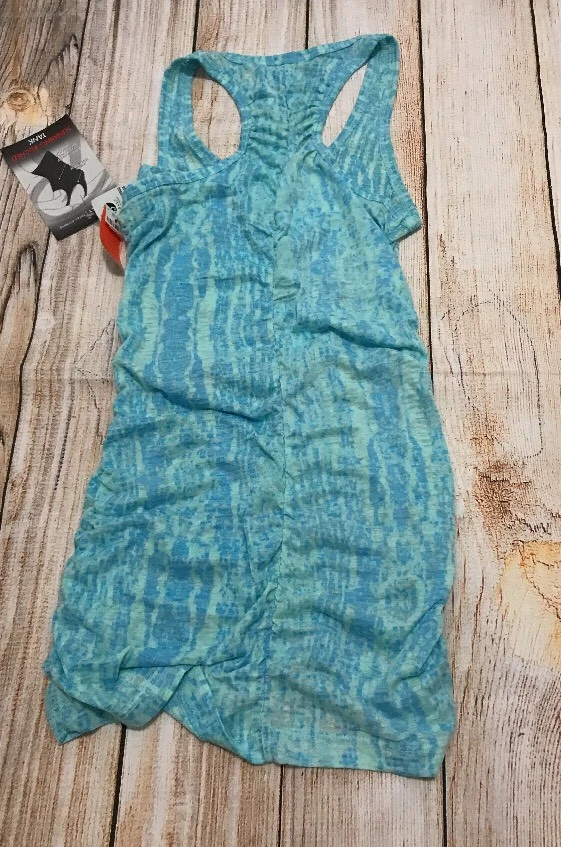 Camiseta sin mangas Bally Active para mujer espalda deportiva talla M azul cuello redondo fruncido lateral nueva con etiquetas Foto 1 de 4