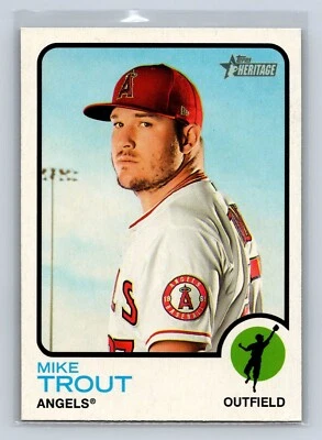 2022 Topps Heritage Mike Trout 100 - Image 1 of 4