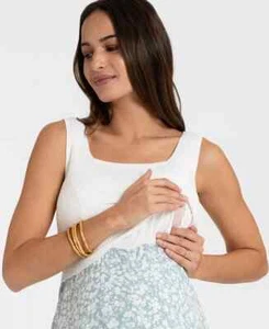 Seraphine 2 In 1 Maternity & Nursing Woven Top Dress Large (10-12)FASTFREE SHIP - Bild 1 von 8