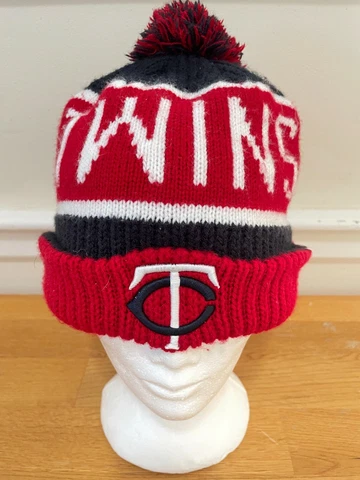 Minnesota Twins Beanie Winter Pom Knit Sock Stocking Ski Hat MLB Cover