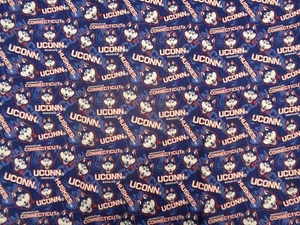 UNIVERSITY OF CONNECTICUT (UCONN) HUSKY BRANDNEU 1/2 YARD 100 % BAUMWOLLE - Bild 1 von 5