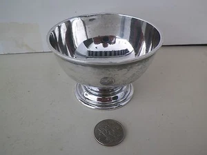 VNTG GEORGE II REPRODUCTION STERLING SILVER FOOTED BOWL - Picture 1 of 2