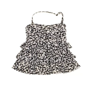 Island Escape Women's Strapless Tiered Ruffled Tankini Top - Cape May - Size 6 - Bild 1 von 2