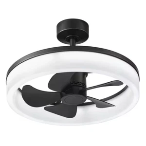 Home Decorators Dialstone 23”Integrated CCT LED Indoor/Outdoor Matte Black - Picture 1 of 3