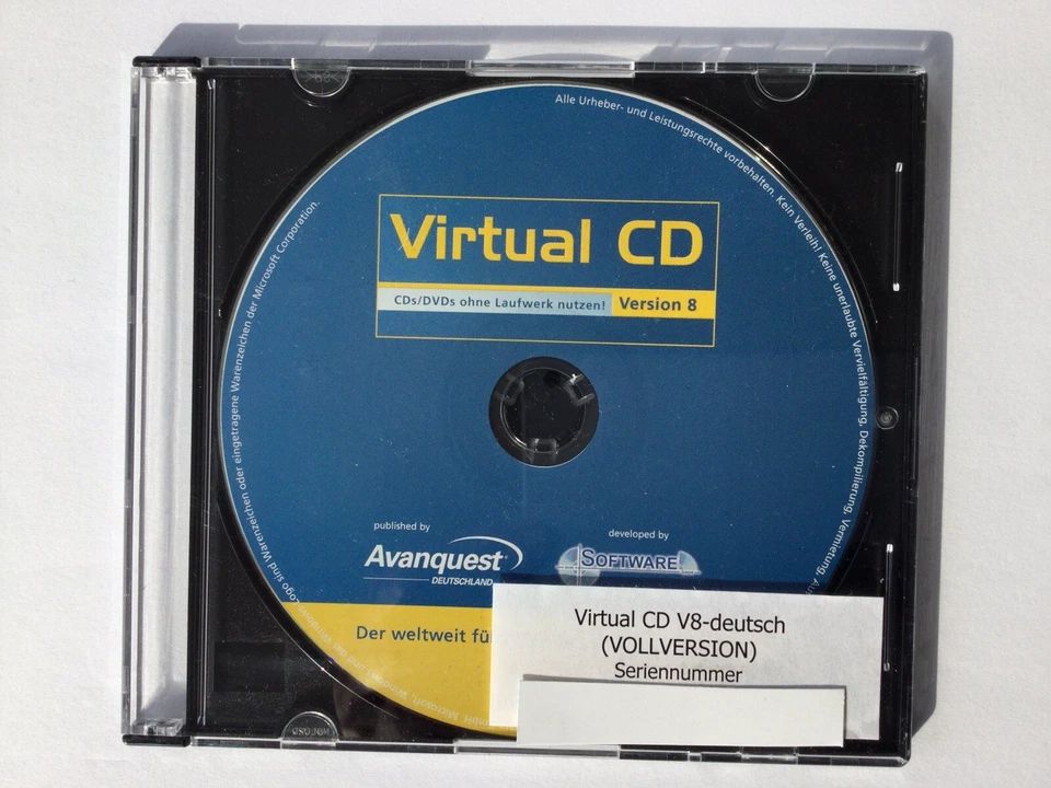 Avanquest - Virtual CD 8 - CDs/DVDs ohne Laufwerk nutzen! - für Windows XP - Bild 1 von 1