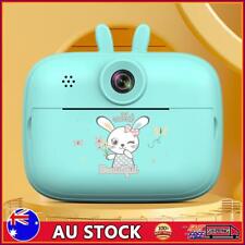 Kids Instant Print Camera Cartoon Portable for 3-12 Years Kids (Blue)