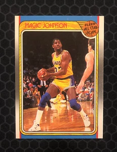 🏀 1988 Fleer Basketball All-Star Team #123 - Magic Johnson - LA Lakers 🏀 - Picture 1 of 2
