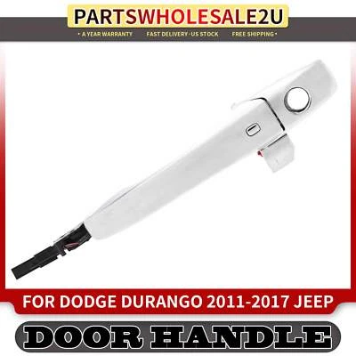 Manija de puerta exterior cromada izquierda delantera para Dodge Durango Jeep Grand Cherokee 11-17 Foto 1 de 4