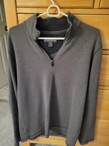 Eddie Bauer Herrenpullover mittellangarm 1/4 Reißverschluss Pullover grau - Bild 1 von 5