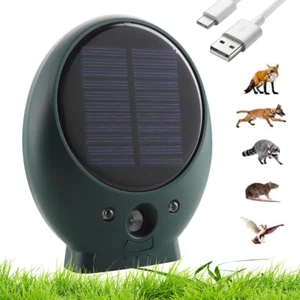 Ultraschall Katzenschreck Tiervertreiber Solar Marderschreck Hunde Vögel Abwehr - Bild 1 von 12