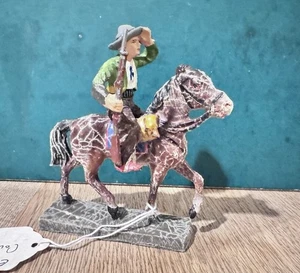 Elastolin: Vaquero montado. Escala 70mm. Preguerra c1930s - Imagen 1 de 4