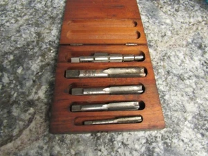 Vintage 5 Metall Gewindebohrer im Originalkarton ACE - 30er 40er Jahre Werkzeuge - Bild 1 von 9