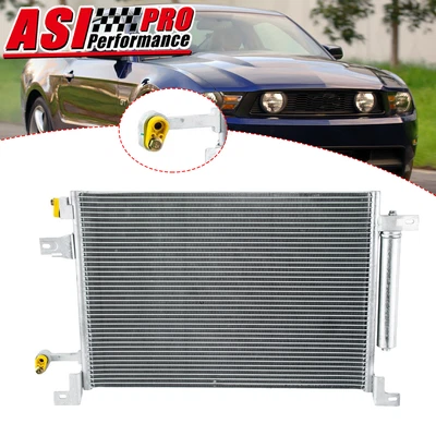 AC Condenser w/ Bracket Drier Fits 2010 2011 2012 2013 2014 Ford Mustang Quality - Image 1 of 4