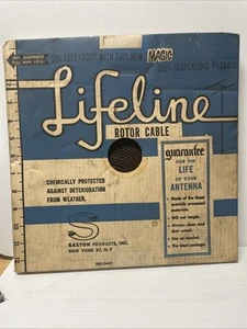 VINTAGE Lifeline Kabel wirnika do anteny firmy Saxton Products, w zestawie w pudełku 1940 - Zdjęcie 1 z 18