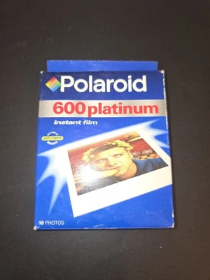 New Expired Polaroid 600 Platinum Instant Film 10 Photos - Image 1 of 2