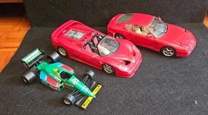Lotto 3 Racing Cars Burago Ferrari F50 450GT Benetton Ford B188 1/18 1990s - Foto 1 di 7