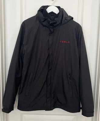 Tesla Stormtech Performance 3 in 1 Black Jacket Windbreaker Fleece Hooded Men M - Image 1 of 4