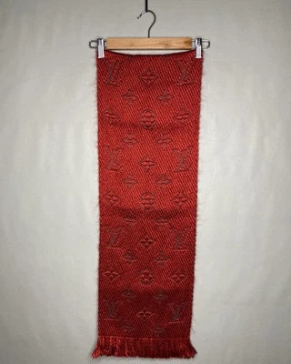 Louis Vuitton Bufanda Monograma - Rojo Fuxia Logomanía Tejido Lana Mezcla Seda 413287 Foto 1 de 4