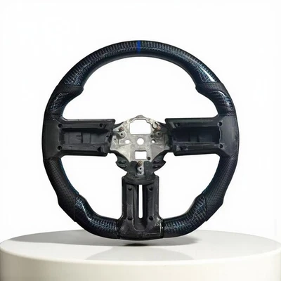 Blue Carbon Fiber Steering Wheel for 2011-2014 Mustang Foto 1 de 2