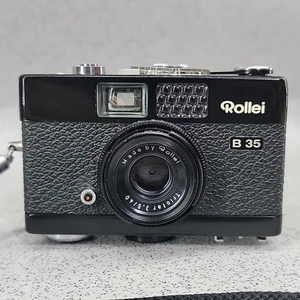Vintage Rollei B 35 Black 35mm Compact Film Camera Triotar 40mm f/3.5 Lens 35mm - Picture 1 of 13