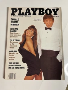 Play Boy Magazine March 1990 Vintage Donald Trump Centerfold, Brandi Vol 37 - Picture 1 of 8
