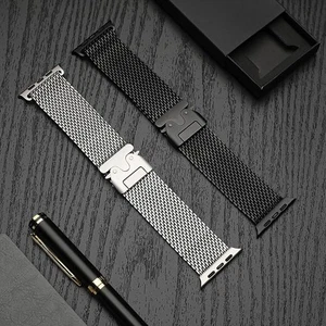 Edelstahl Milanese Loop Armband Für Apple Watch Ultra 2 49mm 46mm 45mm - Bild 1 von 12