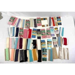 VTG Large MIX Rick Rack Trim Bias Tape Lace Seam Binding Assorted Colors 55+  - Picture 1 of 9