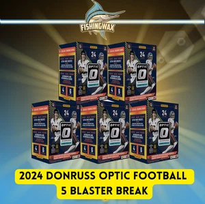 MIAMI DOLPHINS 2024 Donruss Optic Football 5 Blaster Break 3718 - Picture 1 of 1