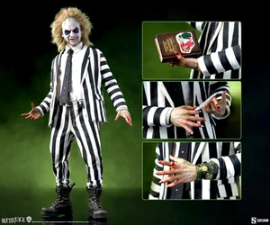 BEETLEJUICE MOVIE FIGURE SIDESHOW KEATON 1:6 SCALE BOXED SET NEW SHIPPER SEALED - Picture 1 of 3