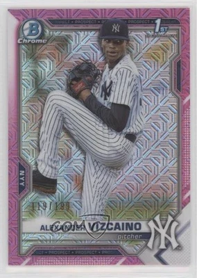 2021 Bowman Chrome Prospects Mega Box Pink Mojo Refractor Alexander Vizcaino - Image 1 of 2