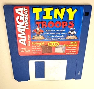 TINY TROPS, POING 4 y MÁS, Videojuego Commodore Amiga, disco de 3,5" *SIN PROBAR* - Imagen 1 de 4