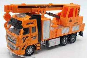 Kandy Toys 20cm Long TY4201 - Crane Truck Pull Back And Go - Orange - Bild 1 von 5