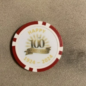 2024 Set Of 3 Carrollton Poker Chips- Mardi Gras Krewe Favor- 100th Anniversary - Picture 1 of 2