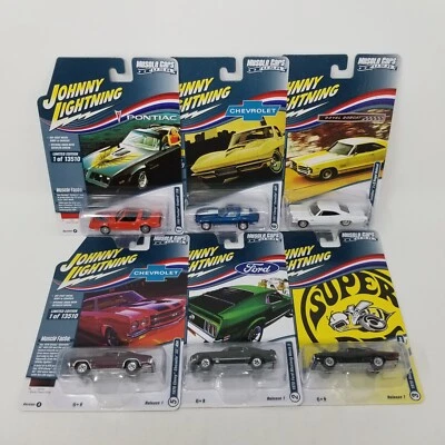 Johnny Lightning Diecast Muscle Cars USA 2022  Release 1 Complete Set Lot of 6 - Image 1 of 4