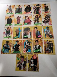 NEW KIDS ON THE BLOCK 1989 1990 SERIES 1 & 2 COMPLETE 22 CARD STICKER SET