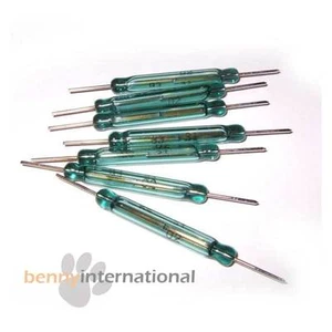 5x REED SWITCH SPST 1A 27mm Glass Magnetic Normally Open - AUS STOCK - Picture 1 of 1