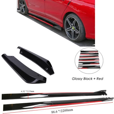 For Toyota Venza Gloss Black Red Side Skirt Rear Bumper Chin Lip Spats Body Kits Foto 1 de 4