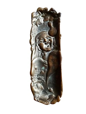 bUDDHA МИФИЧЕСКИЙ БОГ БЕЗДЕЛУШКА БЛЮДО ВЫСОКОГО РЕЛЬЕФА СТАРИННЫЙ ВИНТАЖНЫЙ АЗИАТСКИЙ МЕТАЛЛ neocurio - Изображение 1 из 4