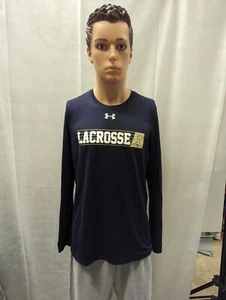 Navy Lacrosse Under Armour Long Sleeve Shirt S NCAA - Picture 1 of 7