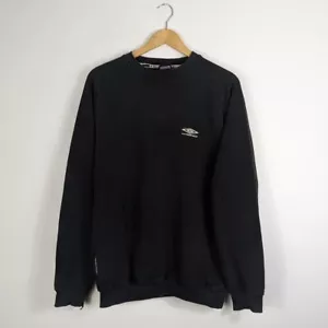 Vintage Black Umbro Jumper Sweatshirt Size Large L - Picture 1 of 8